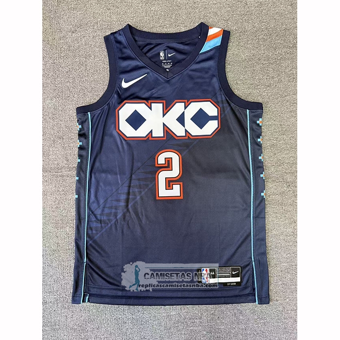 Camiseta Los Angeles Clippers Shai Gilgeous-Alexander NO 2 Ciudad 2025-26 Azul